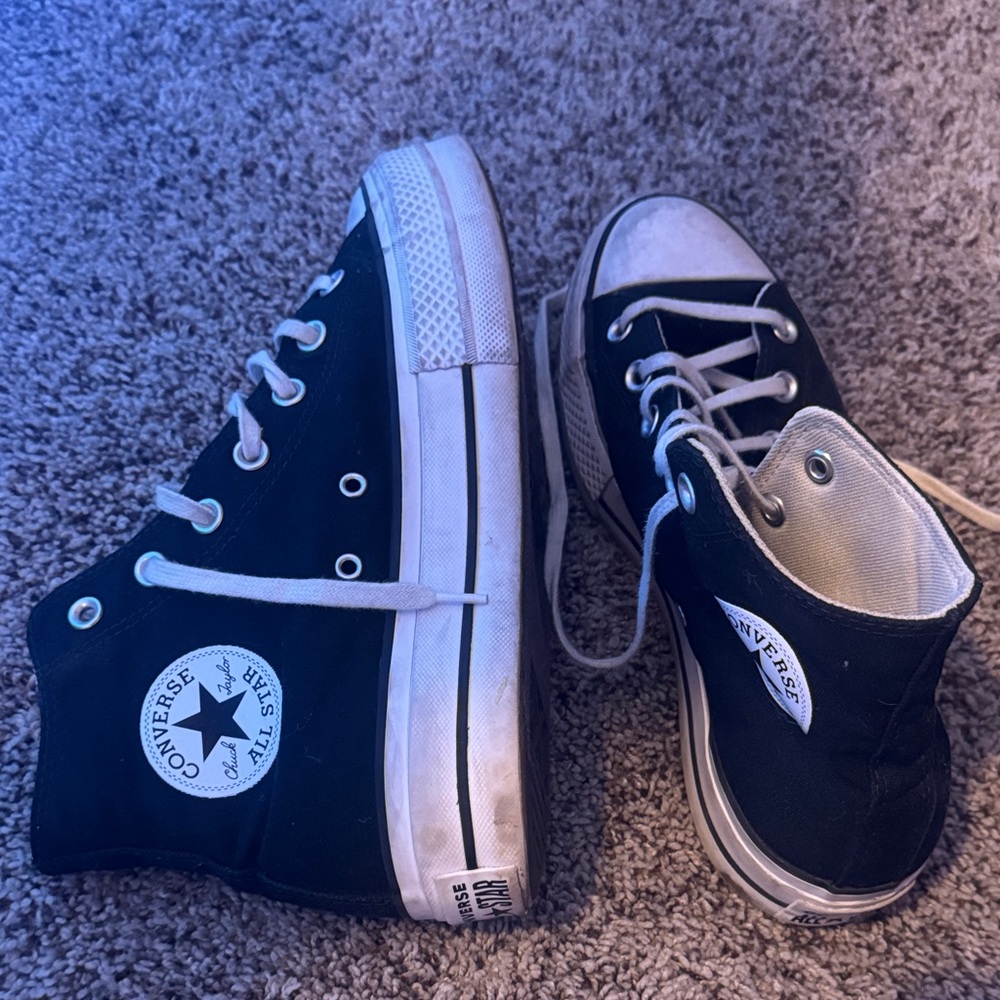 Converse  Black and White High-Tops